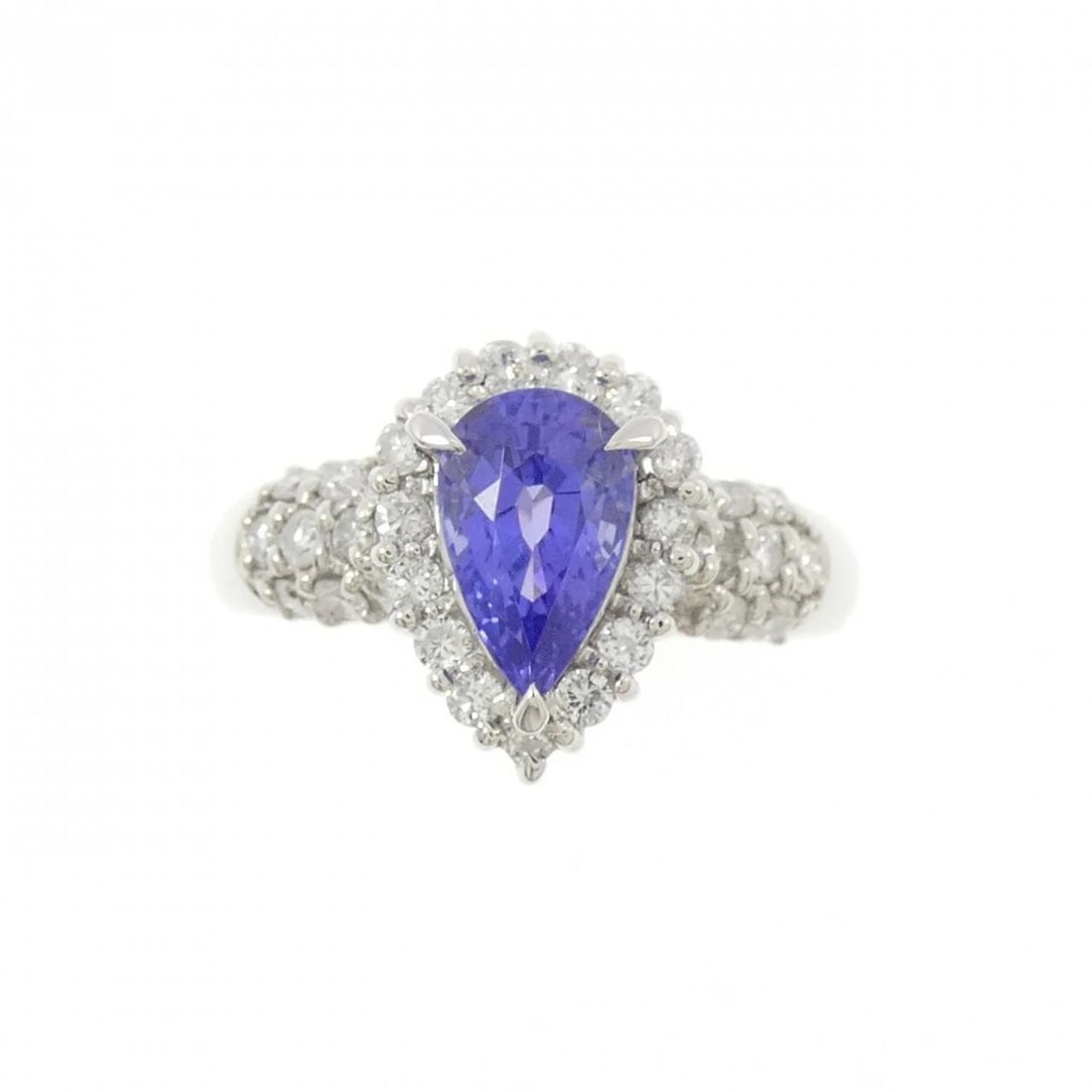 PT900 TANZANITE RING: PT900 Tanzanite Ring Brand: Unbranded Type: Tanzanite Ring Material: PT900, Main Stone/Creation TANZANITE Color: SILVER Size: US6 Accessories: None Accessories Notice: When purchasing pre-