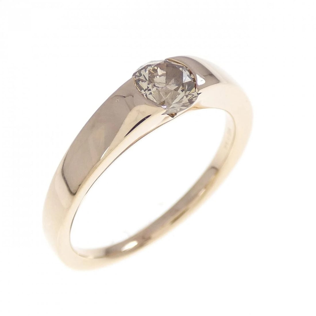 K18PG DIAMOND RING: K18PG Diamond Ring Brand: Unbranded Type: Diamond Ring Material: K18PG, Main Stone/Creation NATURAL Color: PINK GOLD Size: US7 Accessories: None Accessories Notice: When purchasing pre-owned goods,