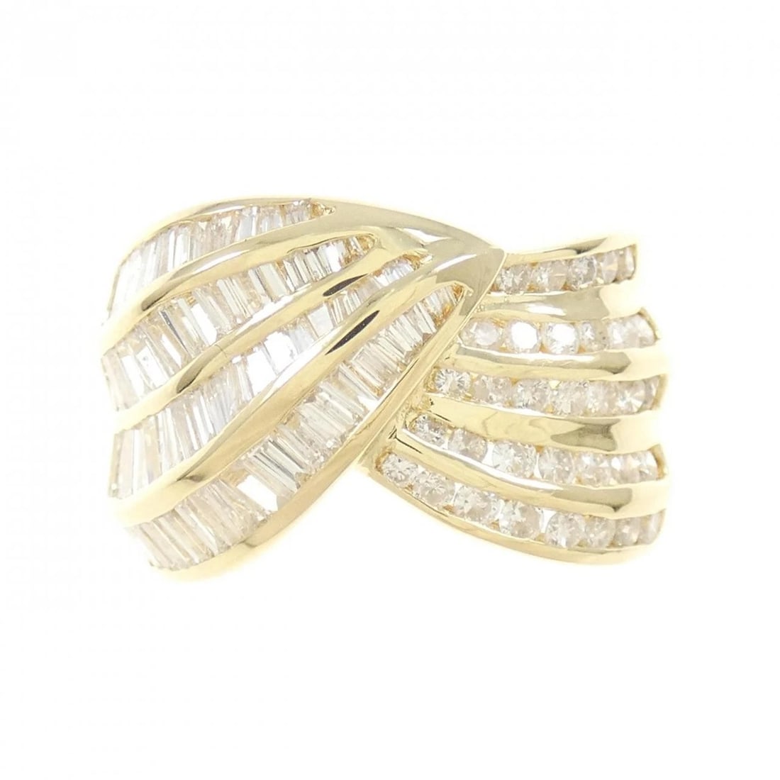K18YG DIAMOND RING - 2