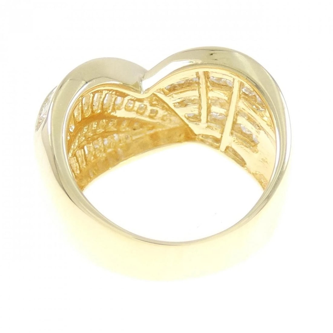 K18YG DIAMOND RING - 3