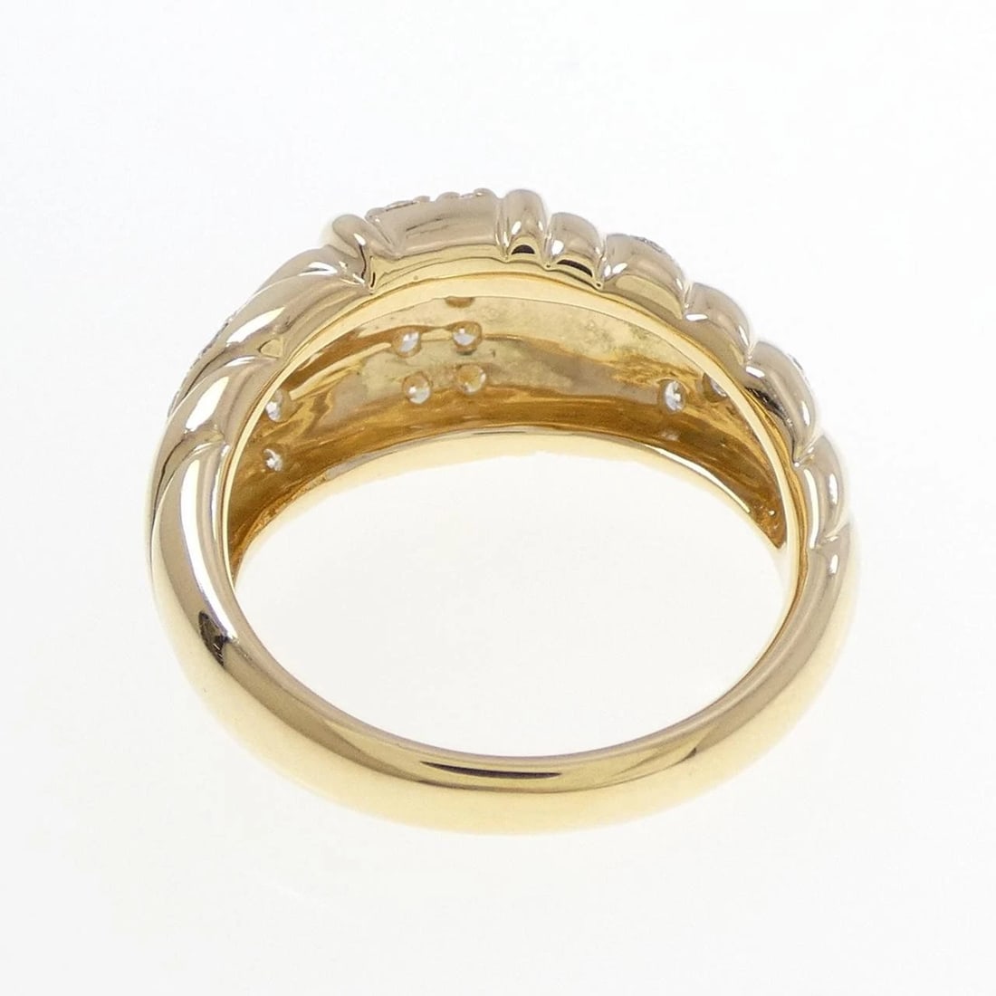 K18YG DIAMOND RING - 3