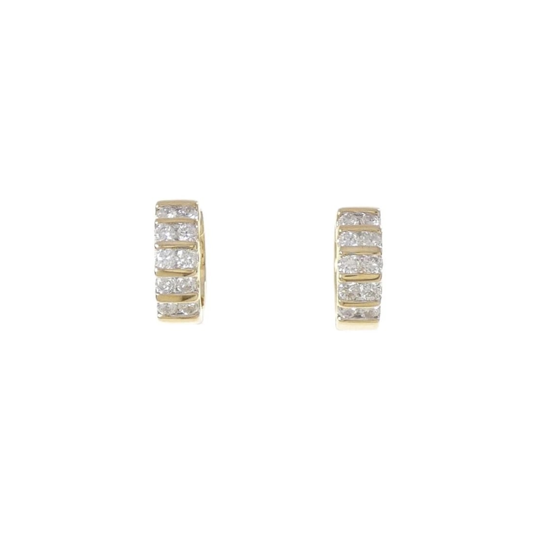 750YG/750WG DIAMOND PIERCE: 750YG/750WG Diamond Pierce Brand: Unbranded Type: Diamond Pierce/Earring Material: 750YG/750WG, Main Stone/Creation NATURAL Color: YG,WG Size: Actual Size Approx. height x width: 10.9mm x 3.9mm