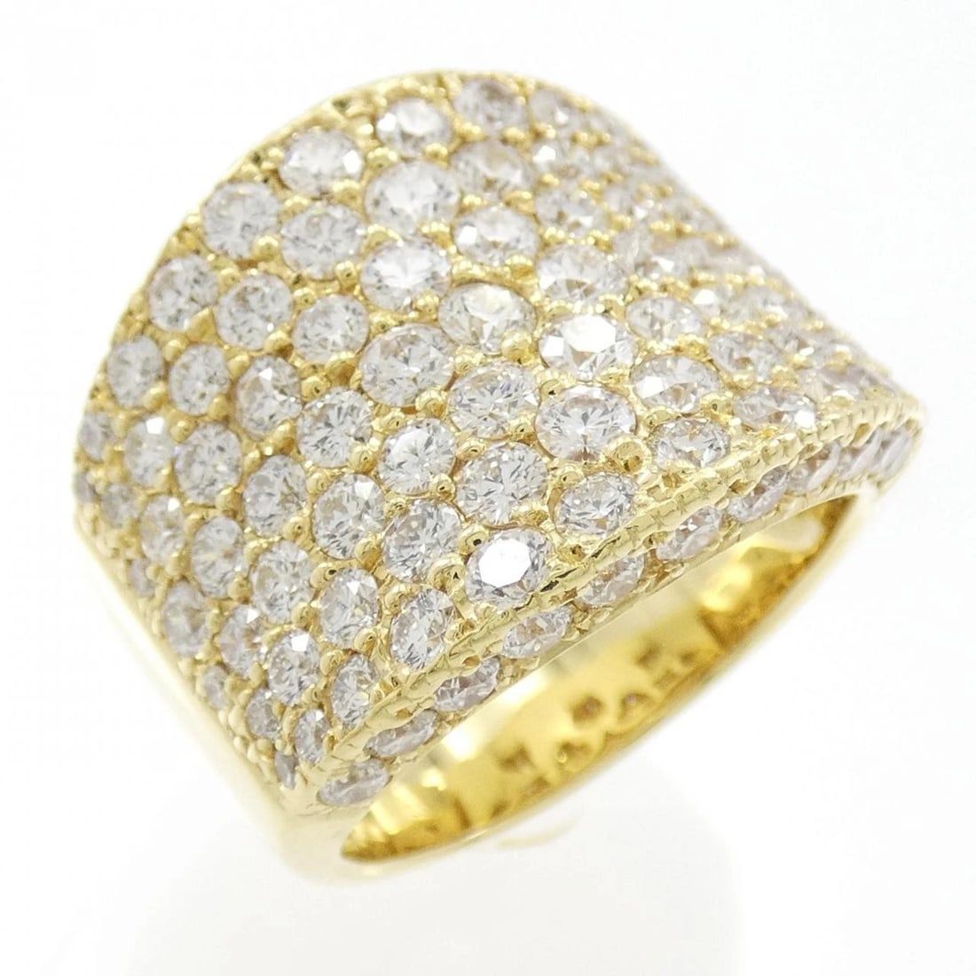 K18YG DIAMOND RING: K18YG Diamond Ring Brand: Unbranded Type: Diamond Ring Material: K18YG, Main Stone/Creation NATURAL Color: YELLOW GOLD Size: US6 1/4 Accessories: None Accessories Notice: When purchasing p