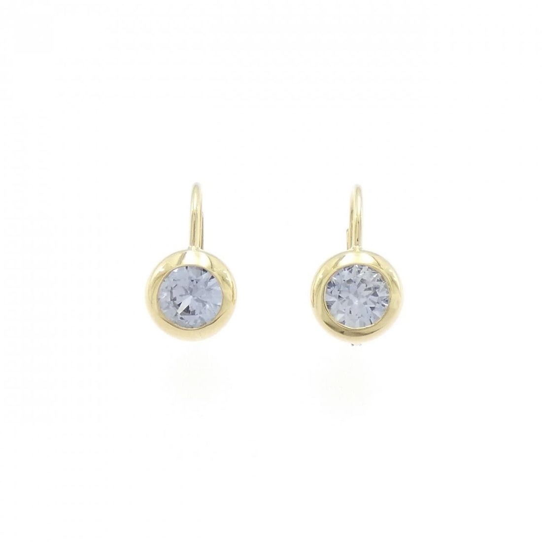 K18YG SAPPHIRE PIERCE: K18YG Sapphire Pierce Brand: Unbranded Type: Sapphire Pierce/Earring Material: K18YG, Main Stone/Creation SAPPHIRE Color: YELLOW GOLD Size: Actual Size Approx. height x width: 15.4mm x 8.7mm