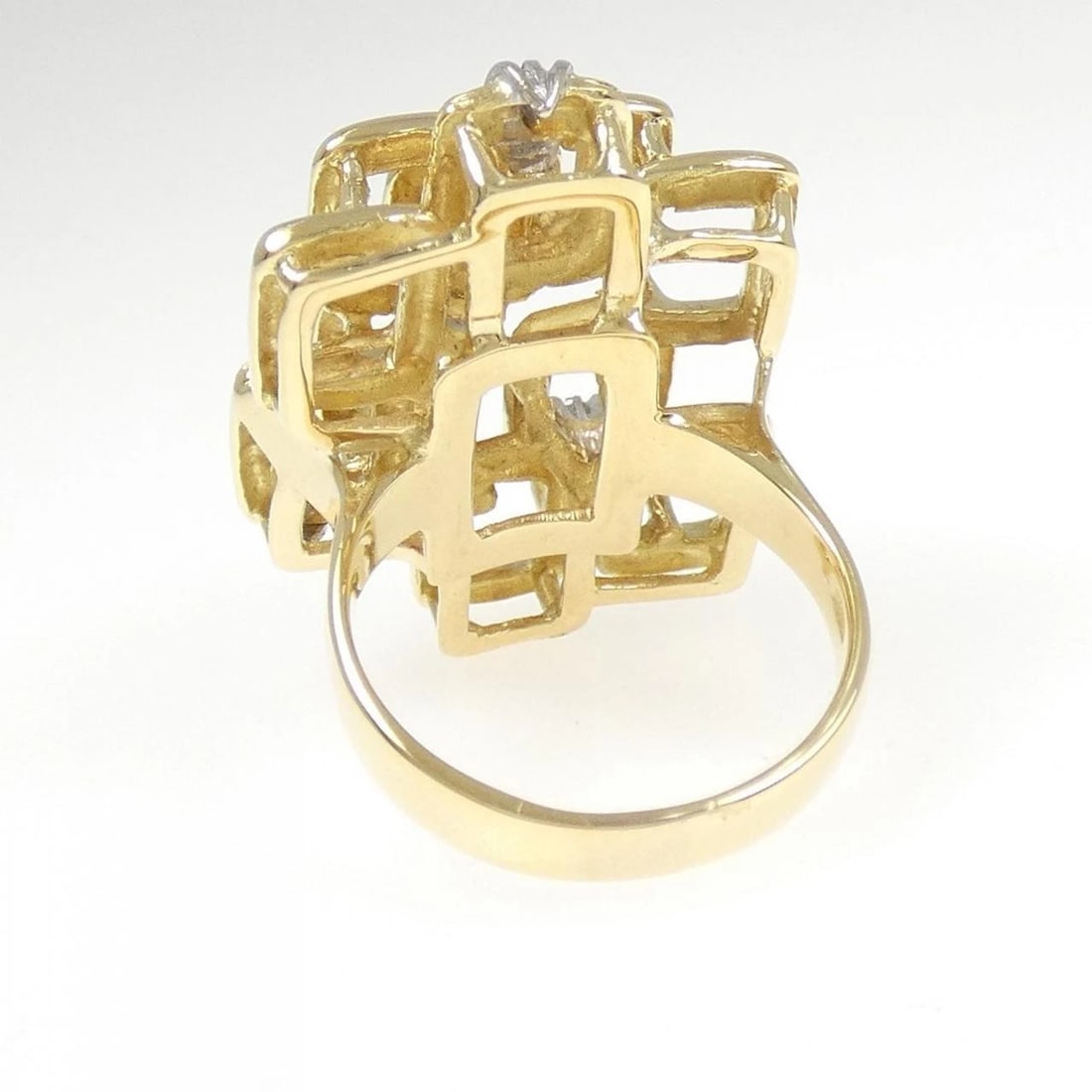 18KYG DIAMOND RING - 3