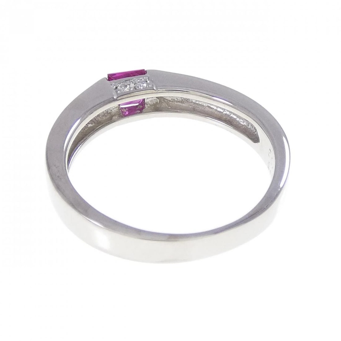 K18WG RUBY RING - 2