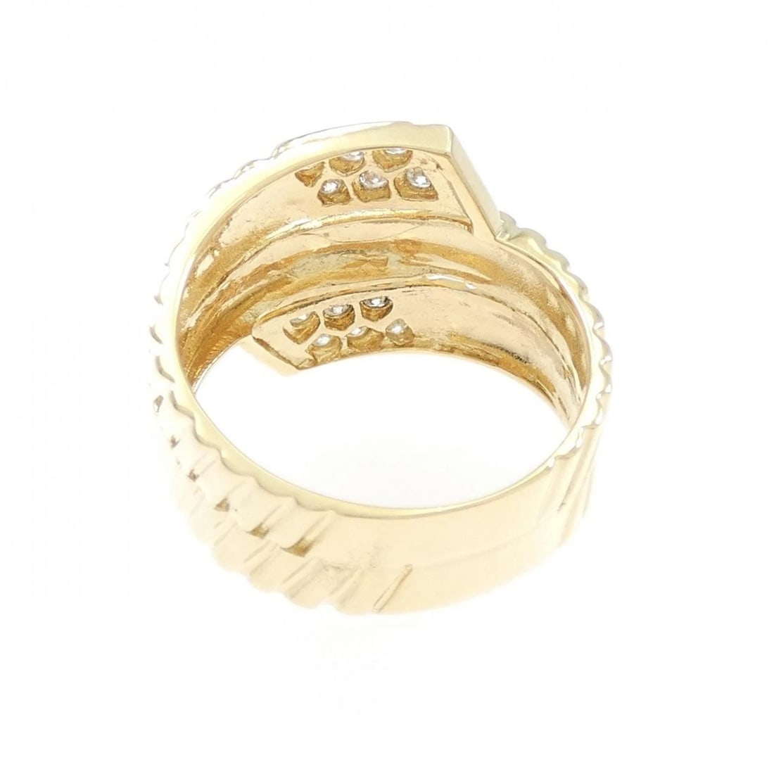 K18YG DIAMOND RING - 3