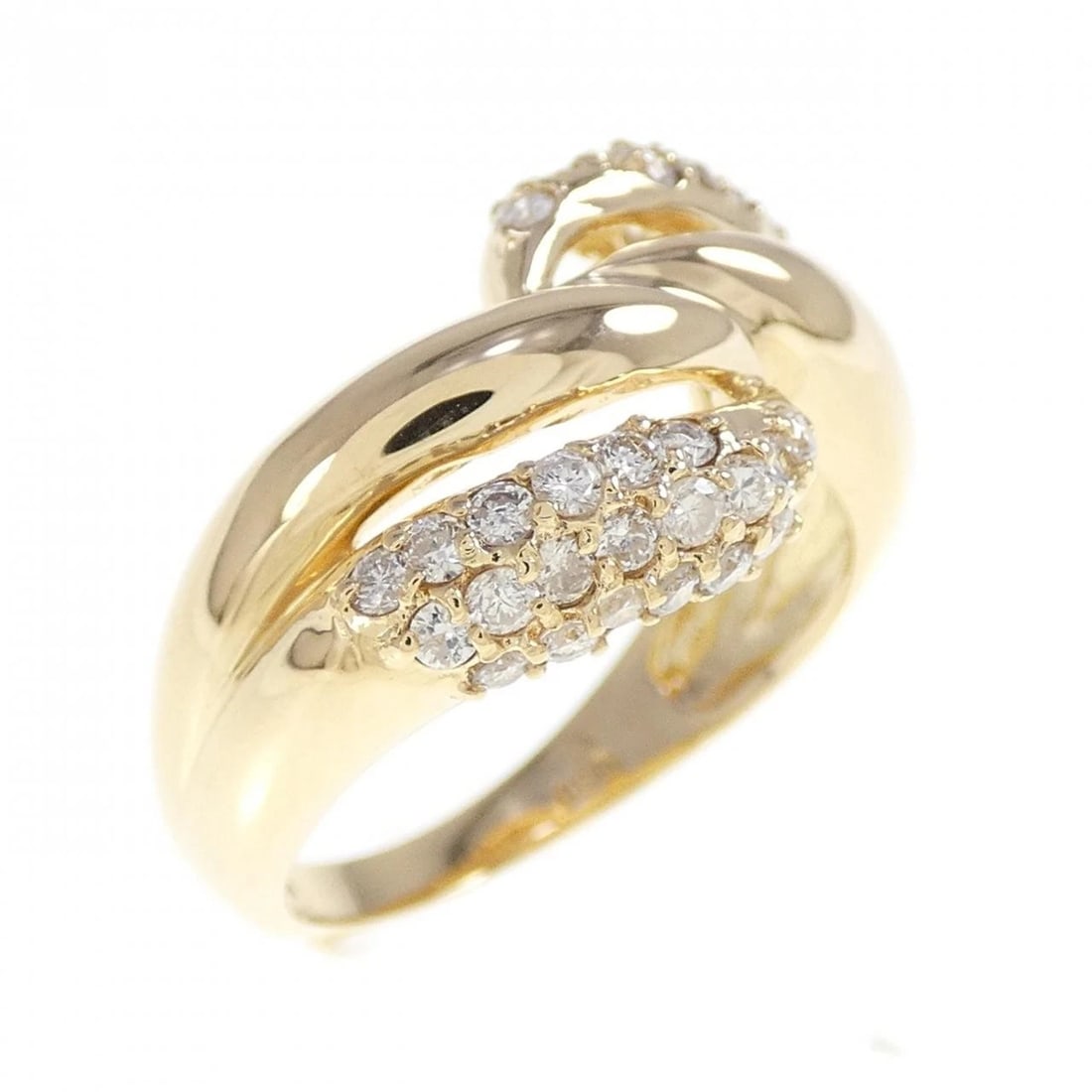 K18YG DIAMOND RING: K18YG Diamond Ring Brand: Unbranded Type: Diamond ring Material: K18YG, Main Stone/Creation NATURAL Color: YELLOW GOLD Size: US5 1/2 Accessories: None Accessories Notice: When purchasing pre-owned