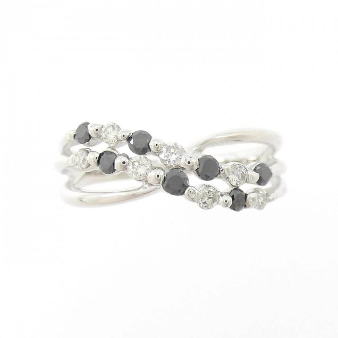K18WG DIAMOND RING - 2