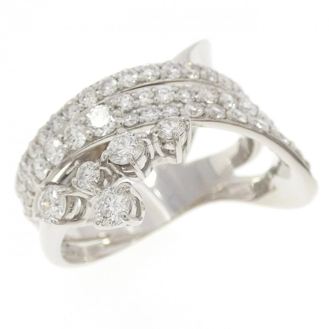 PT900 DIAMOND RING: PT900 Diamond Ring Brand: Unbranded Type: Diamond Ring Material: PT900, Main Stone/Creation NATURAL Color: Silver Size: US7 3/4 Accessories: None Accessories Notice: When purchasing pre-ow