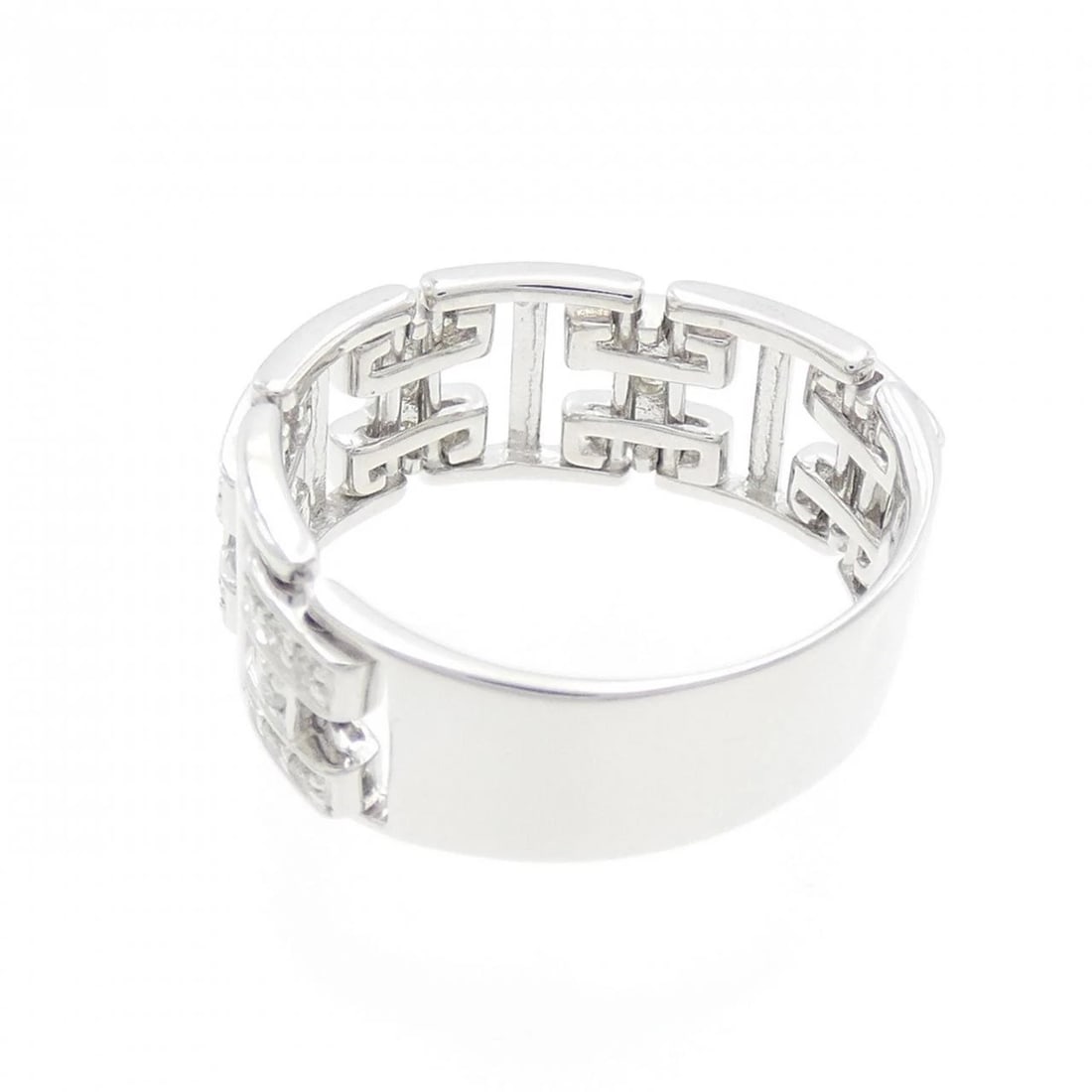 K18WG DIAMOND RING - 2