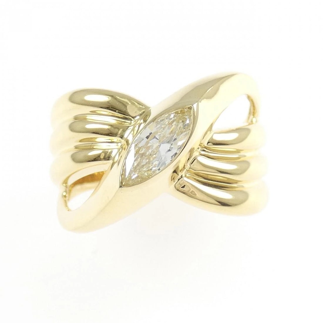 K18YG DIAMOND RING - 2