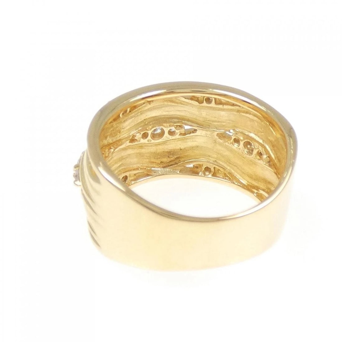 K18YG DIAMOND RING - 3