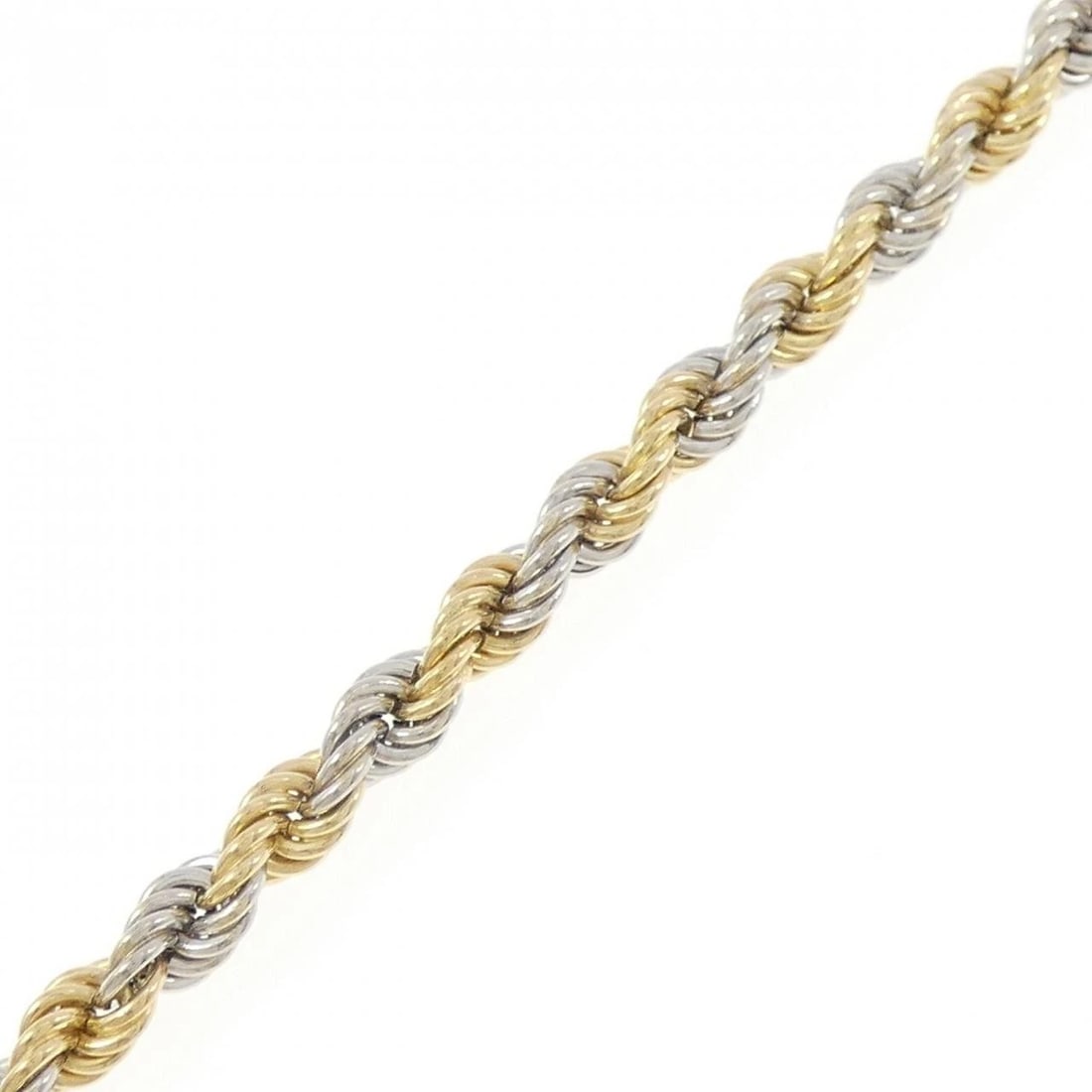 K18YG/PT850 BRACELET: K18YG/PT850 bracelet Brand: Unbranded Type: bracelet Material: K18YG/PT850, Color: YG,Silver Size: 18CM Actual Size Max width approx: 4.9mm Accessories: None Accessories Notice: When purchasing