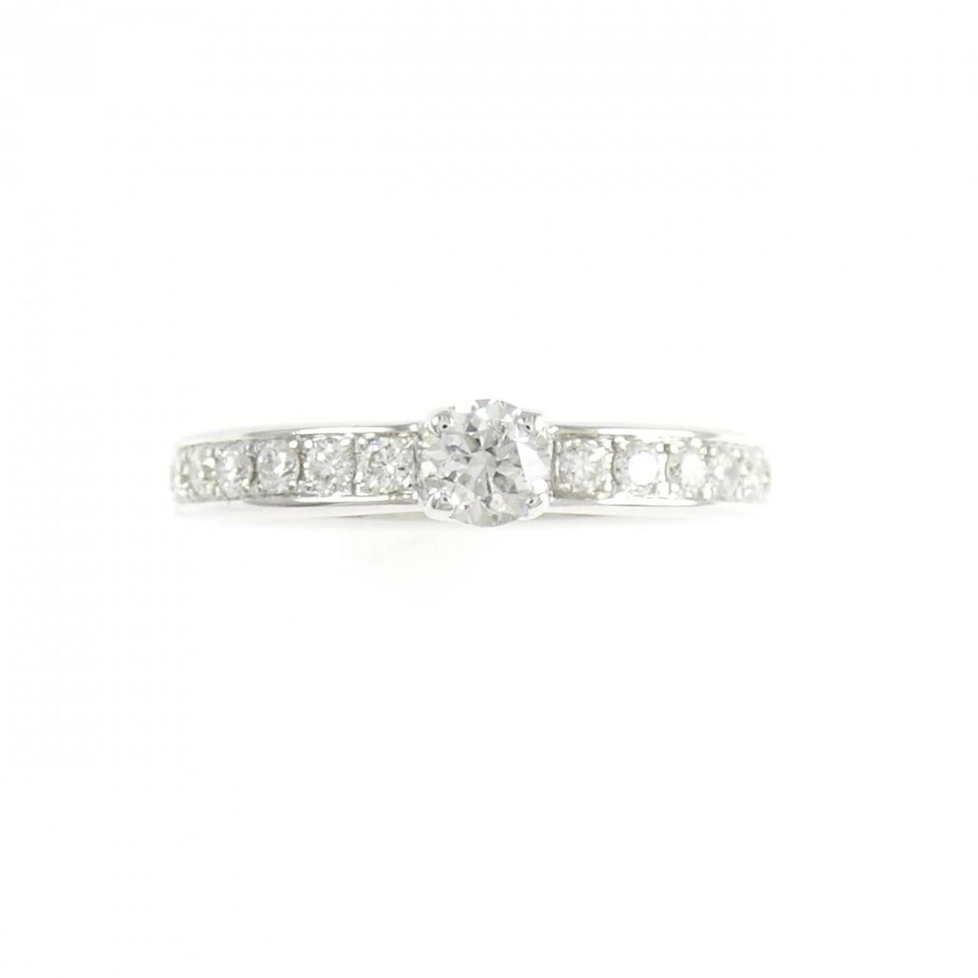 K18WG DIAMOND RING - 2