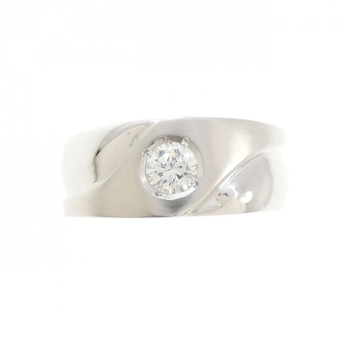 K18WG DIAMOND RING - 2