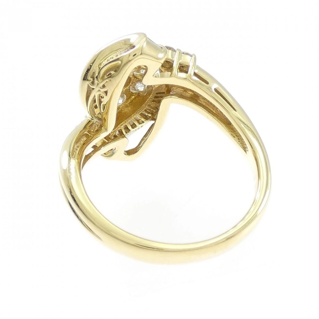 K18YG DIAMOND RING - 3