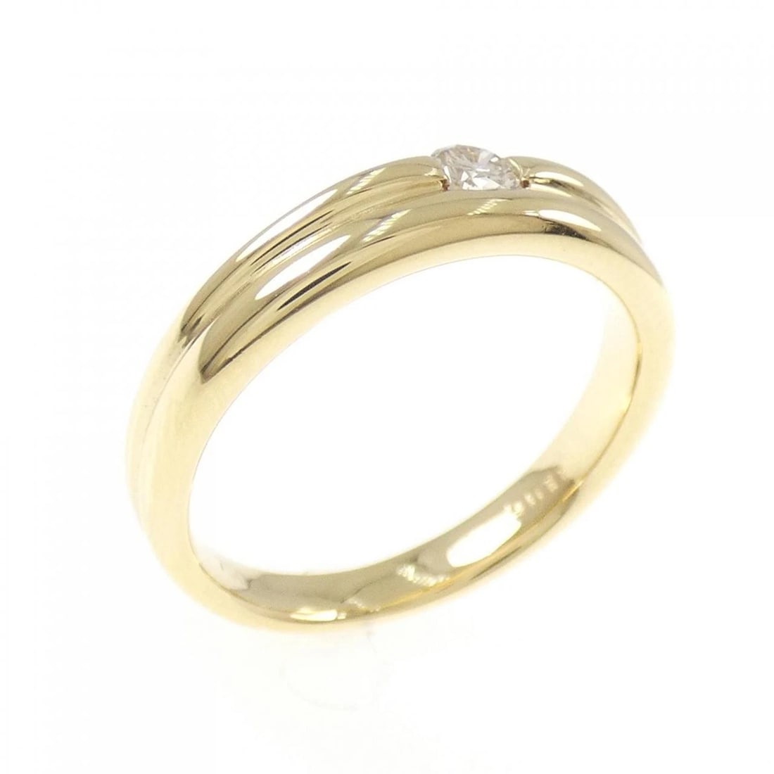 750YG DIAMOND RING: 750YG Diamond Ring Brand: Unbranded Type: Diamond Ring Material: 750YG, Main Stone/Creation NATURAL Color: YELLOW GOLD Size: US5 1/4 Accessories: None Accessories Notice: When purchasing pre-owned
