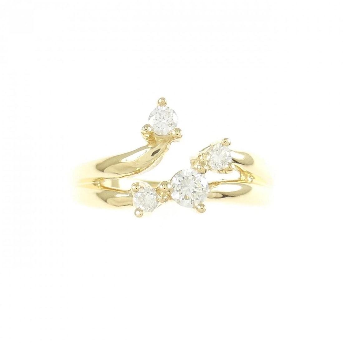 K18YG DIAMOND RING - 2