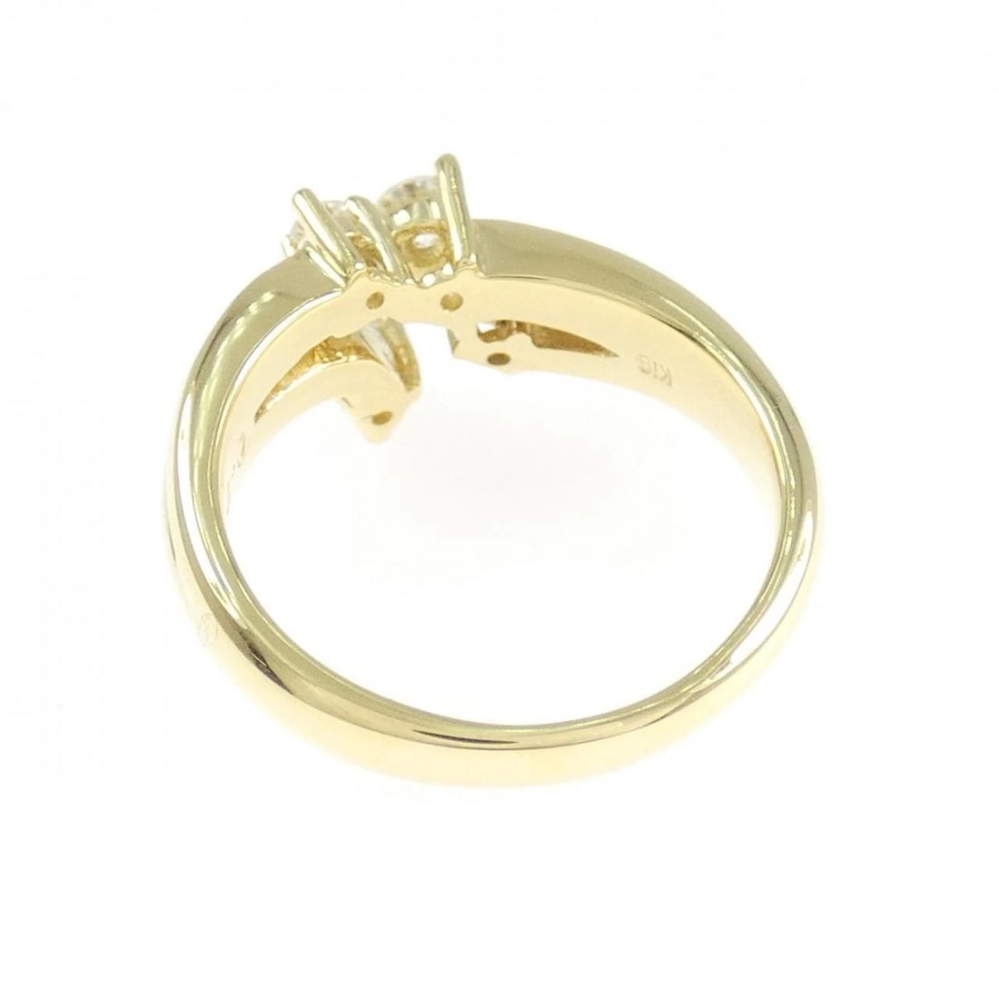 K18YG DIAMOND RING - 3