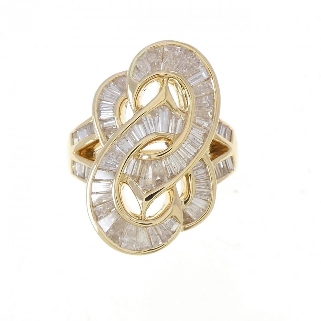 18KYG DIAMOND RING - 2