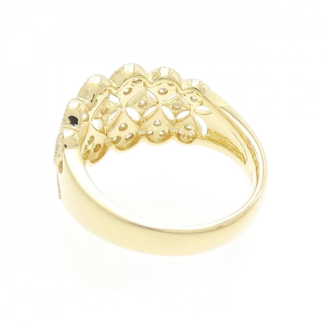 K18YG DIAMOND RING - 2