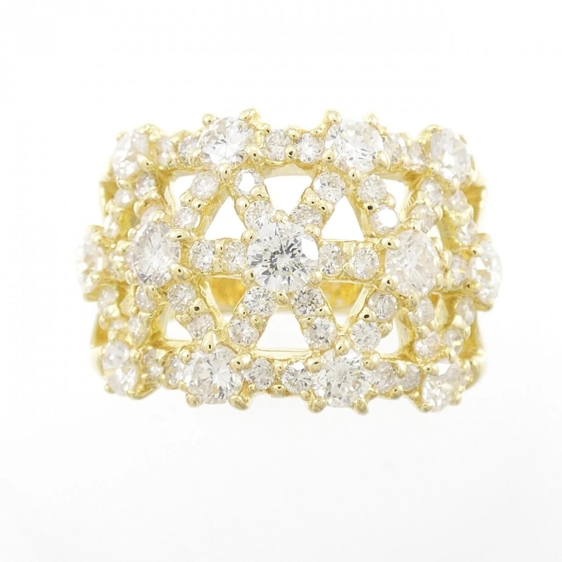 K18YG DIAMOND RING - 2