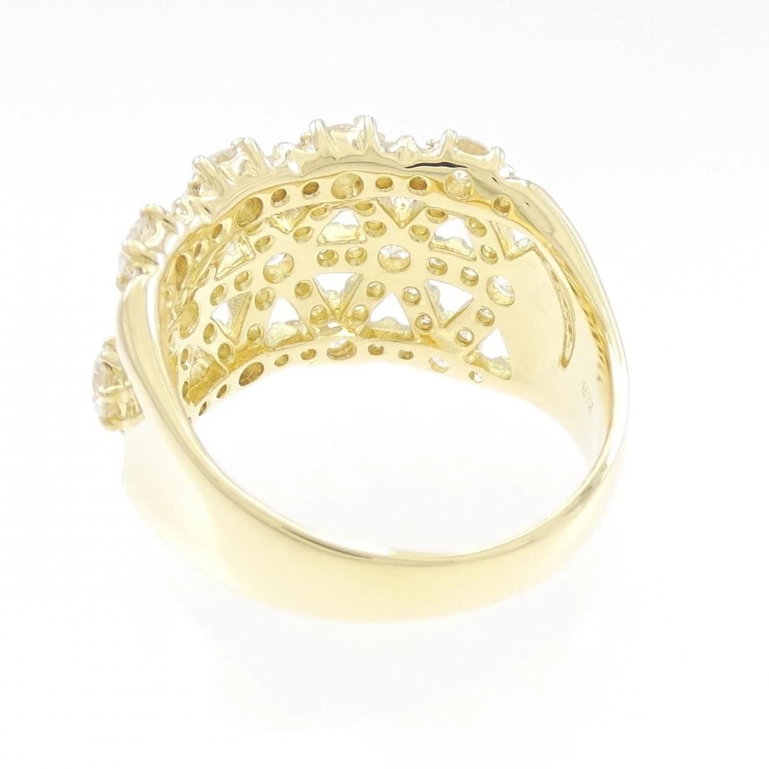 K18YG DIAMOND RING - 3