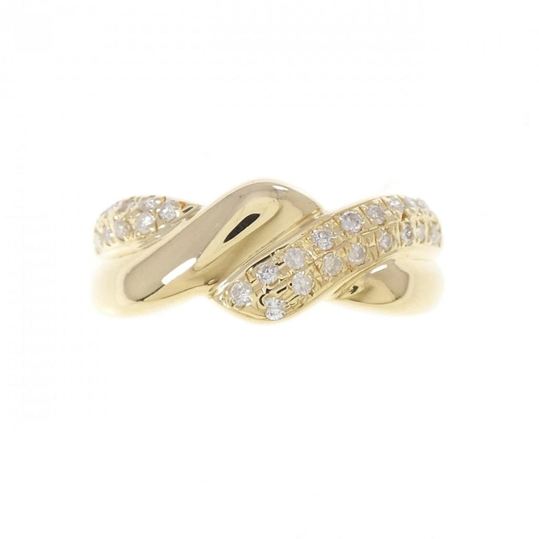K18YG DIAMOND RING: K18YG Diamond Ring Brand: Unbranded Type: Diamond Ring Material: K18YG, Main Stone/Creation NATURAL Color: Yellow Gold Size: US5 3/4 Accessories: None Accessories Notice: When purchasing pre-owned