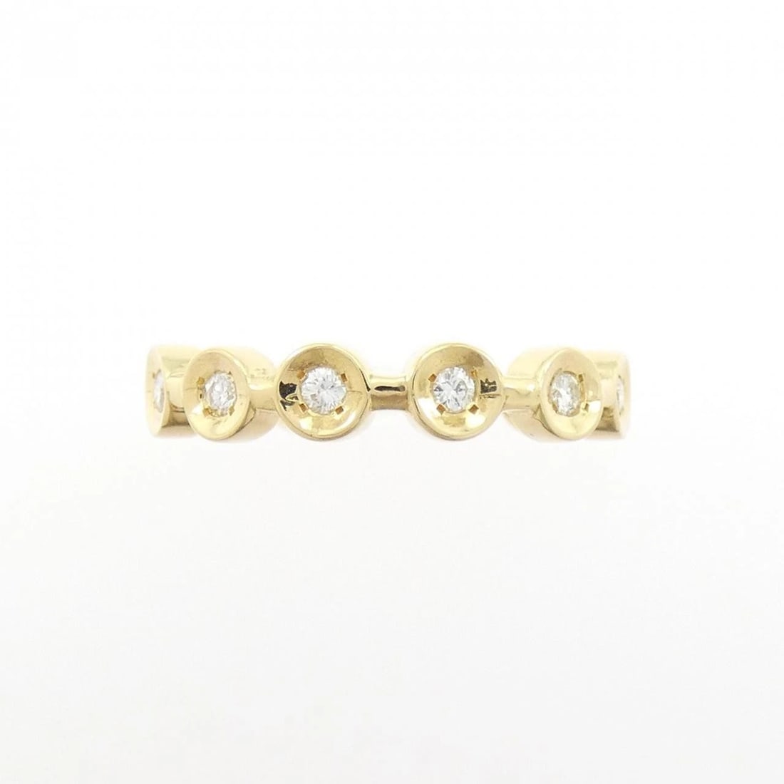 K18YG DIAMOND RING - 2
