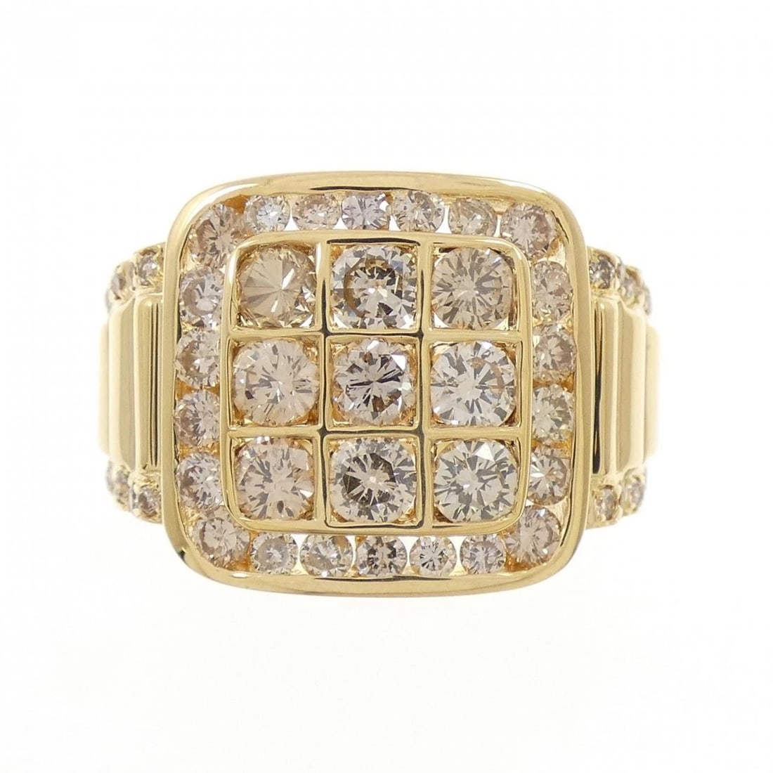 K18YG DIAMOND RING - 2