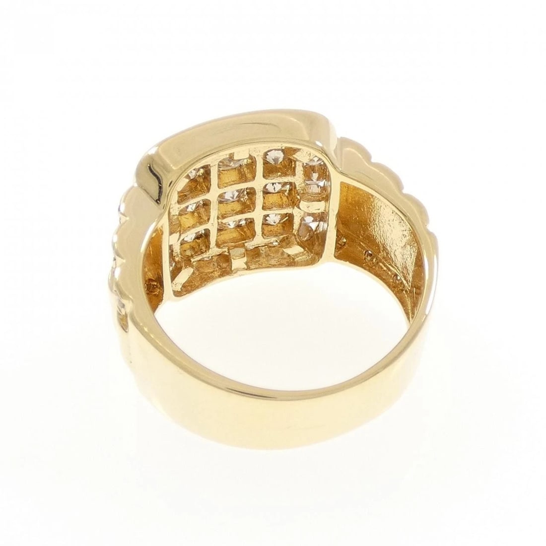 K18YG DIAMOND RING - 3