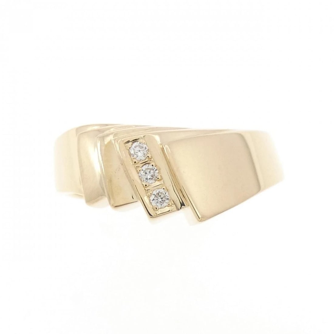 K18YG DIAMOND RING - 2