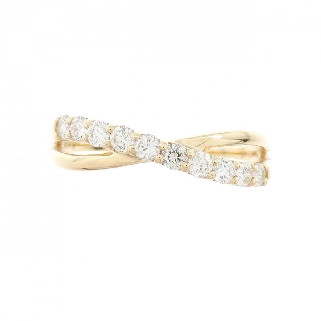 K18YG DIAMOND RING - 2