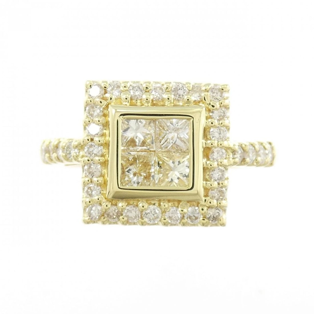 K18YG DIAMOND RING - 2