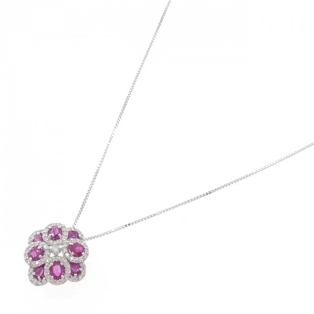 K18WG RUBY NECKLACE - 2