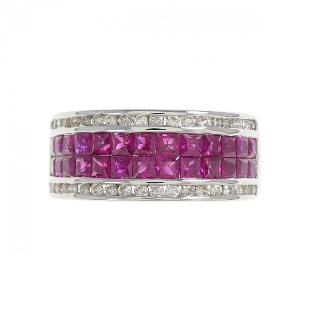 K18WG RUBY RING - 2