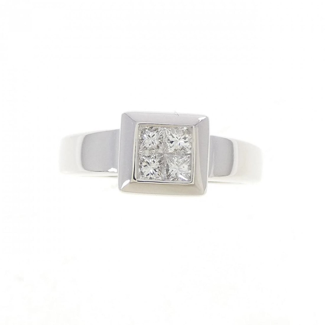 K18WG DIAMOND RING - 2
