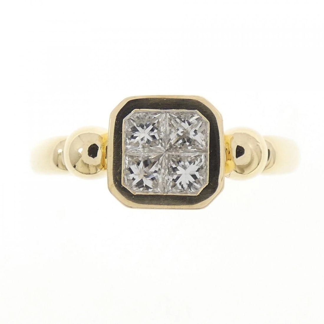 K18YG DIAMOND RING - 2