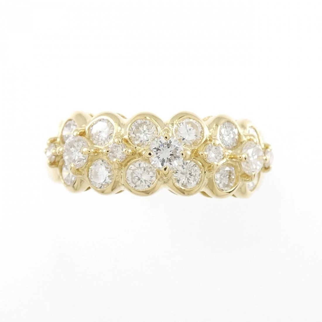 K18YG DIAMOND RING - 2