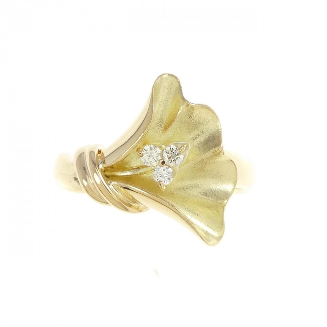 K18YG DIAMOND RING - 2