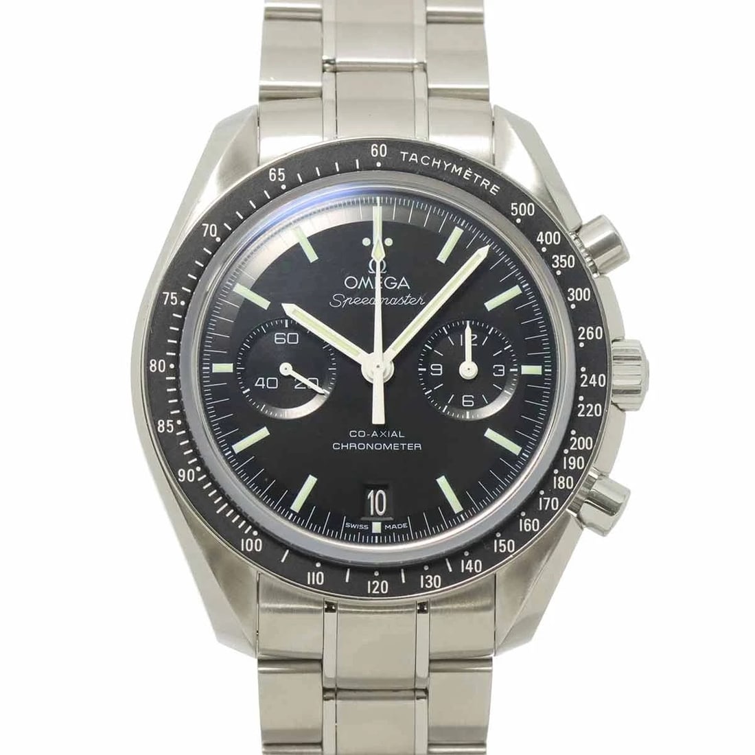 OMEGA SPEEDMASTER MOONWATCH CO-AXIAL BLACK DIAL WATCH (1 of 4)