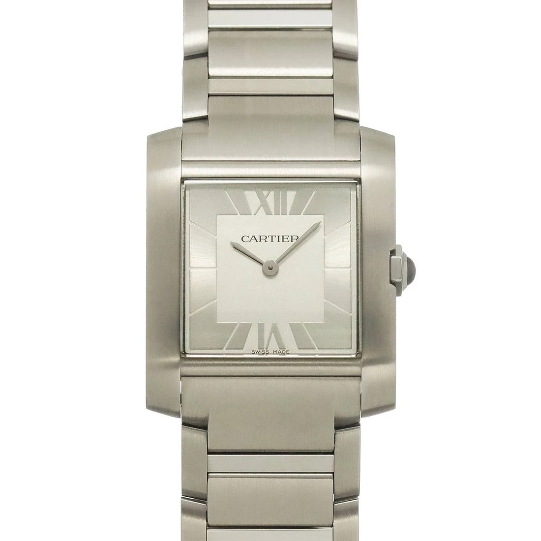 CARTIER TANK FRANCAISE MM QUARTZ SILVER DIAL BOYS WATCH: Cartier Tank Francaise MM Quartz Silver Dial Boys Watch Brand: Cartier Type: Wristwatch Material: Case:Stainless steel bracelet:Stainless steel Color: Dial color Silver Size: CaseSize Length 32mm(incl