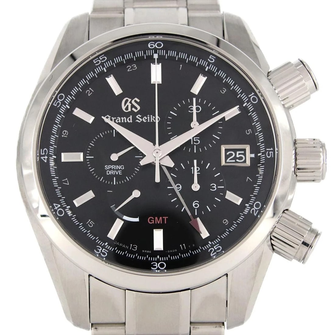 SEIKO GRAND SPORTS COLLECTION CHRONOGRAPH WATCH: Seiko Grand Sports Collection Chronograph Watch Brand: SEIKO Type: Wrist watch Material: Case: Stainless Steel Breath: Stainless Steel Color: Dial color black Size: Case diameter: Approx. 43.5 mm Max 