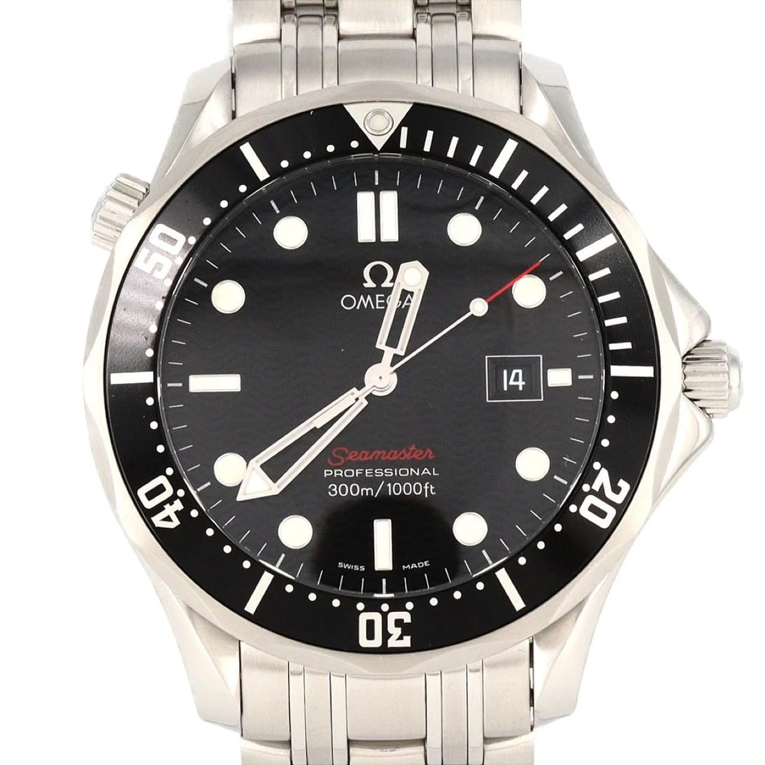 OMEGA SEAMASTER PROFESSIONAL STAINLESS STEEL WATCH: Omega Seamaster Professional Stainless Steel Watch Brand: OMEGA Type: Wrist watch Material: Case: Stainless Steel Breath: Stainless Steel Color: Dial color black Size: Case diameter: Approx. 41 mm Max