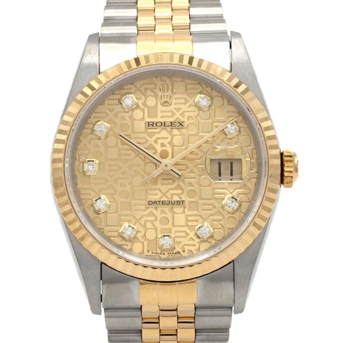 ROLEX DATEJUST SSXYG MECHANICAL AUTOMATIC WATCH: Rolex Datejust SSxYG Mechanical Automatic Watch Brand: ROLEX Type: Wrist watch Material: Case: Stainless steel x yellow gold Bracelet: Stainless steel x yellow gold Color: Dial color gold Size: Case d