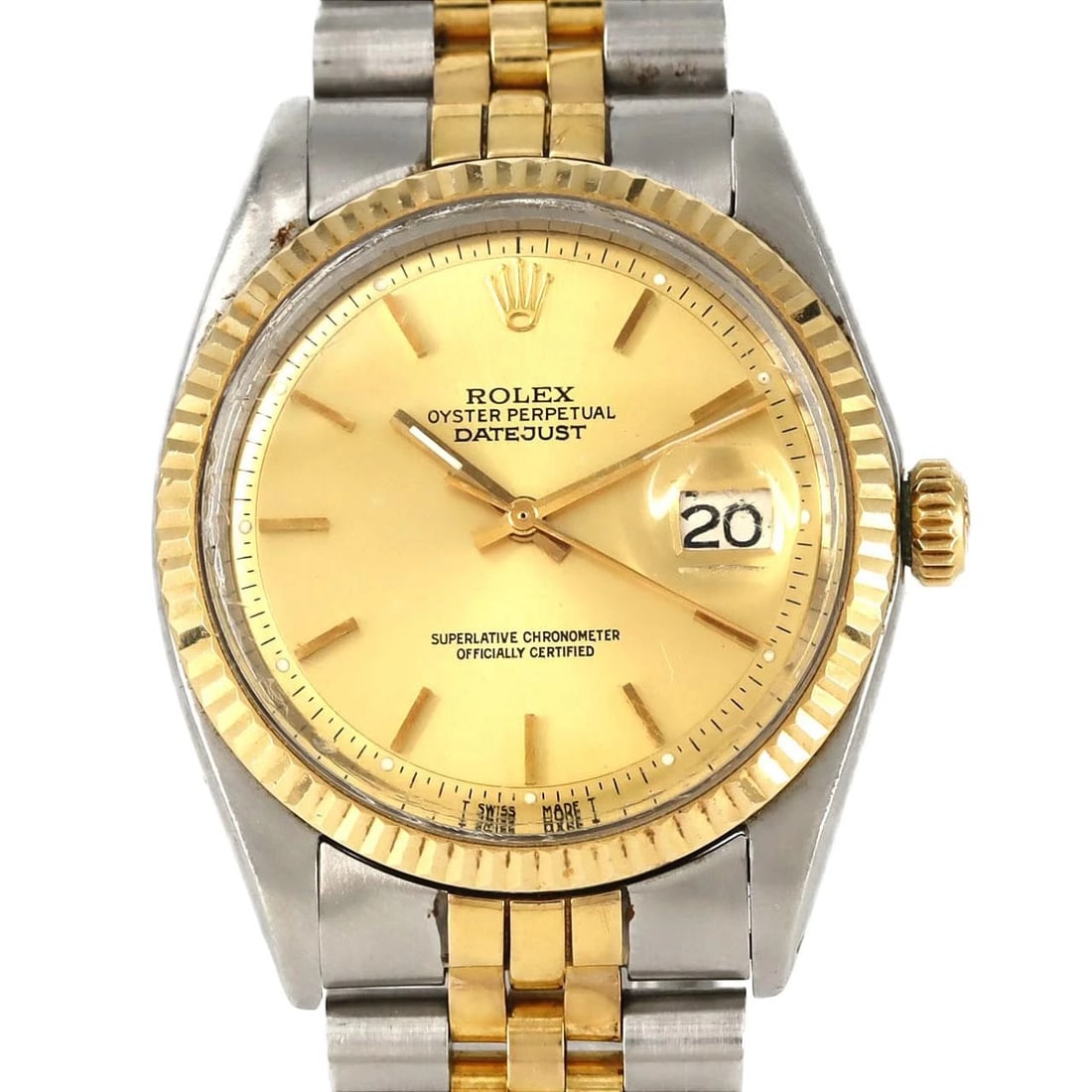 ROLEX DATEJUST SSXYG MECHANICAL WATCH: Rolex Datejust SSxYG Mechanical Watch Brand: ROLEX Type: Wrist watch Material: Case: Stainless steel x yellow gold Bracelet: Stainless steel x yellow gold Color: Dial color gold Size: Case diameter: A