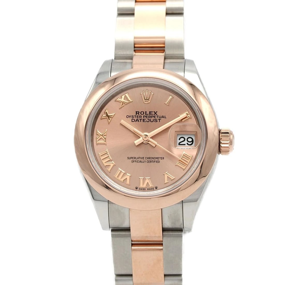 ROLEX DATEJUST SSXPG MECHANICAL AUTOMATIC WATCH: Rolex Datejust SSxPG Mechanical Automatic Watch Brand: ROLEX Type: Wrist watch Material: Case: Stainless steel x pink gold Bracelet: Stainless steel x pink gold Color: Dial Color: Rose, pink/Roman
