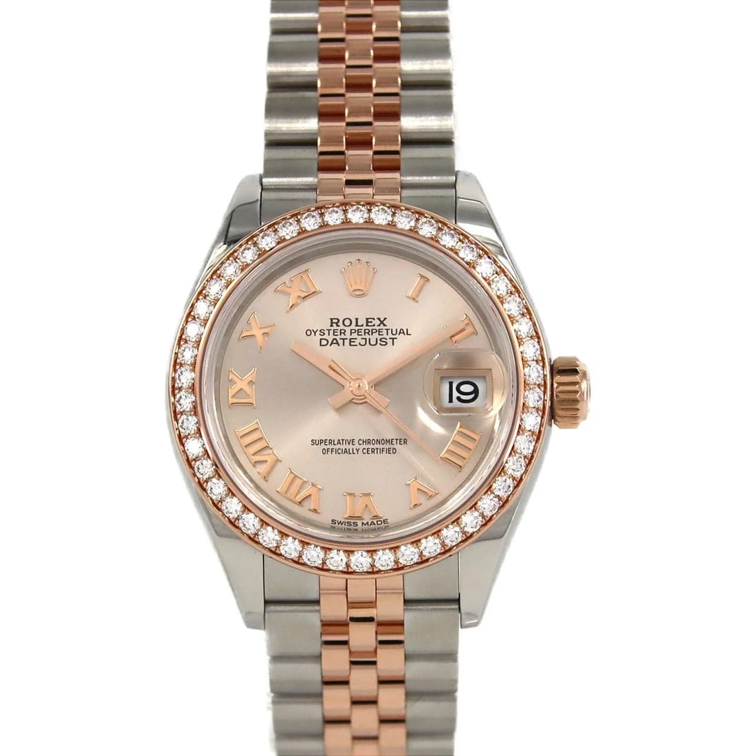 ROLEX DATEJUST SSXPG MECHANICAL AUTOMATIC WATCH: Rolex Datejust SSxPG Mechanical Automatic Watch Brand: ROLEX Type: Wrist watch Material: Case: Stainless steel x pink gold Bracelet: Stainless steel x pink gold Color: Dial Color: Sandust, Pink/Roman