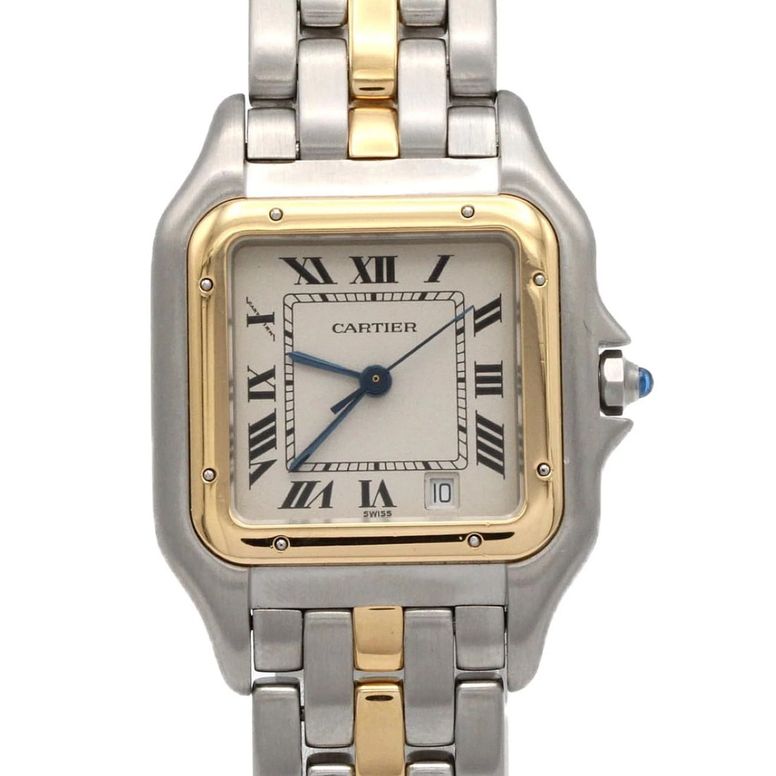 CARTIER PANTHEREMM SSXYG QUARTZ WATCH: Cartier PANTHEREMM SSxYG Quartz Watch Brand: CARTIER Type: Wrist watch Material: Case: Stainless steel x yellow gold Bracelet: Stainless steel x yellow gold Color: Dial color silver Size: Case diamete